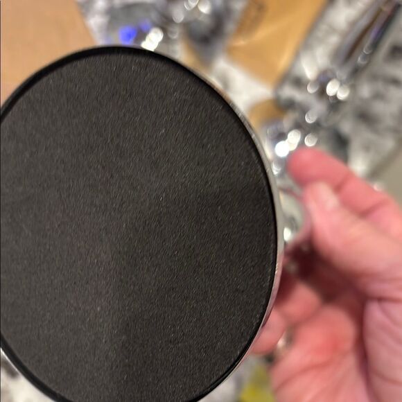 Elegant Silvertone Candle Holder Set - Picture 4 of 4